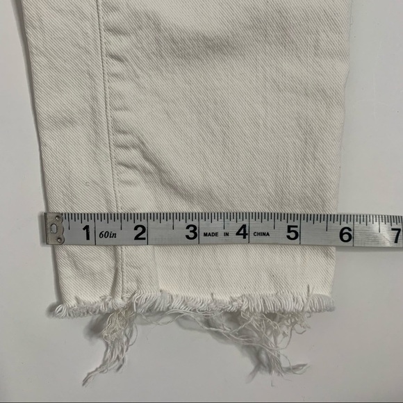 Jacob Cohen White Mid Rise Raw Hem Skinny Jeans - Picture 15 of 15